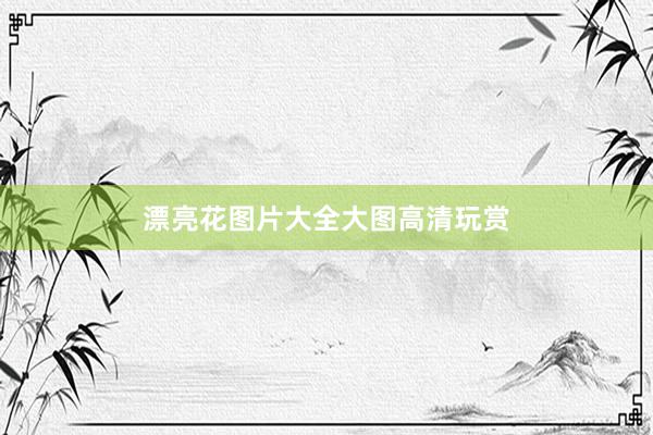 漂亮花图片大全大图高清玩赏